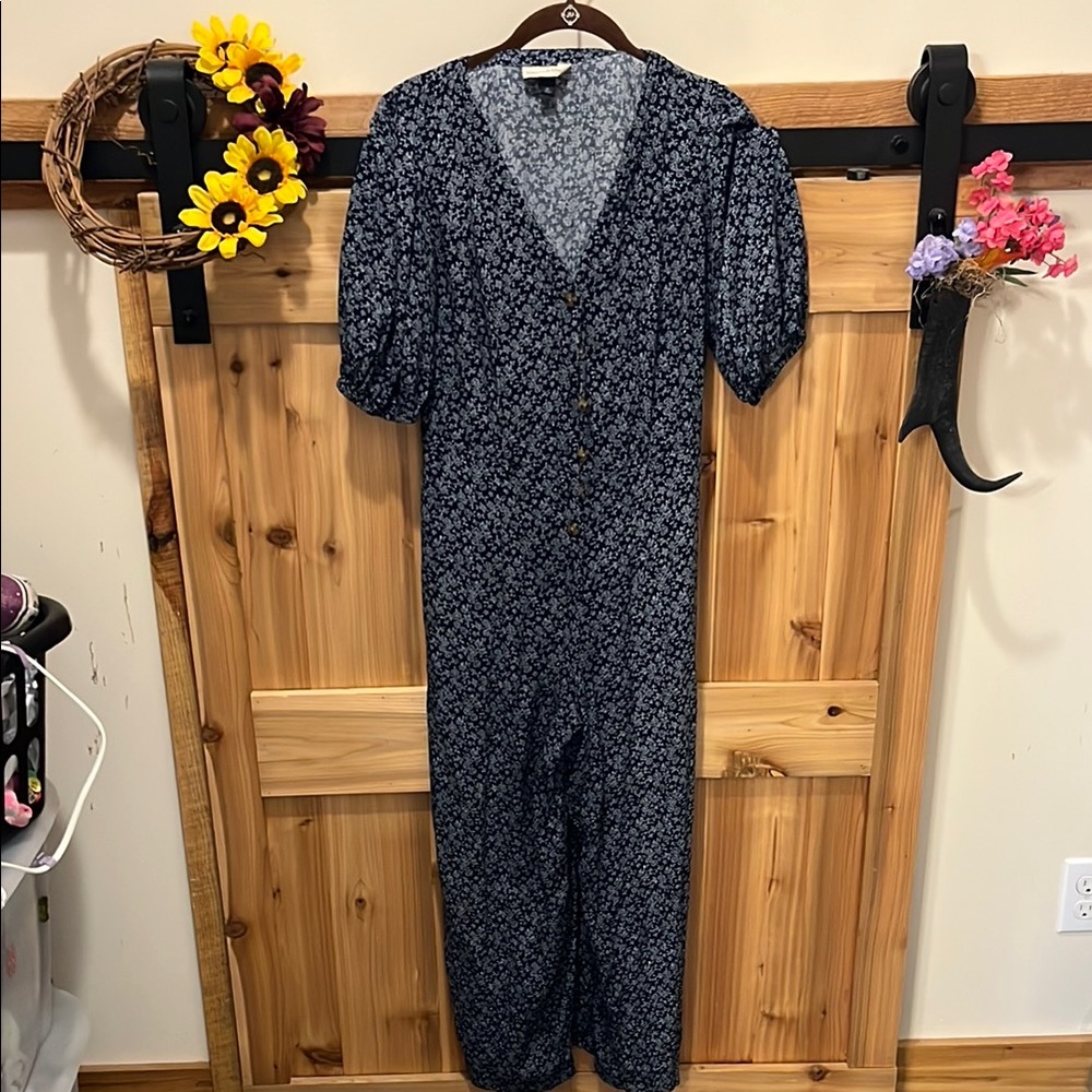 Universal Thread Navy Floral Jumpsuit